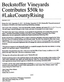 Timeline 2015 Lake County